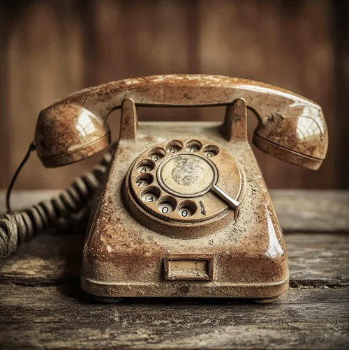 Vintage rotary phone